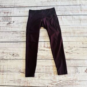 Dark purple athletic leggings! Size 14